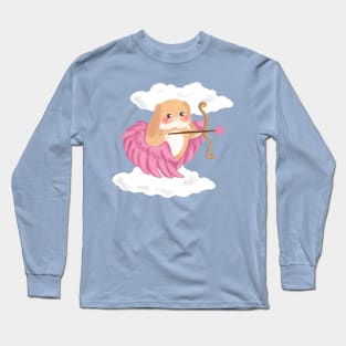 Angel Pink Cupid Bailey the Bunny | Bunniesmee Long Sleeve T-Shirt